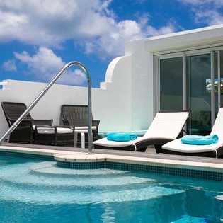 Villa Pool at PIE BDV, Beachfront/Cupecoy, St. Martin
