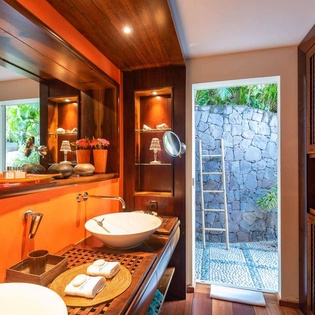Bathroom at WV BAY, Pointe Milou, St. Barthelemy