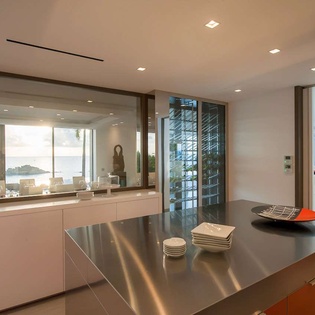 Kitchen at WV AXL, Gustavia, St. Barthelemy