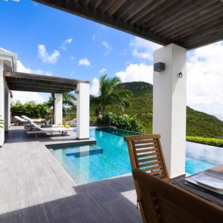 Terrace at WV VLY, Vitet, St. Barthelemy