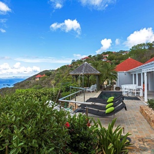 Patio at WV GDF, Colombier, St. Barthelemy