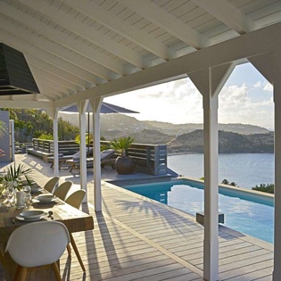 Terrace at WV LAR, Petit Cul de Sac, St. Barthelemy