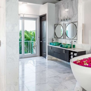 Bathroom at TC POS, Sapodilla Bay, Turks & Caicos