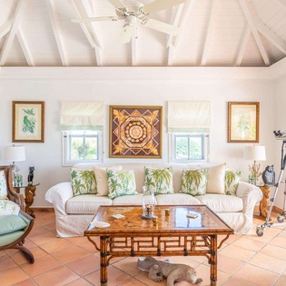 Living Room at WV MGO, Colombier, St. Barthelemy