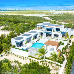 Aerial photo of TC WIN, Turtle Tail, Turks & Caicos