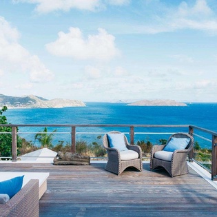 Deck at WV MRI, Camaruche, St. Barthelemy