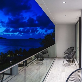 Terrace at WV TAR, Camaruche, St. Barthelemy