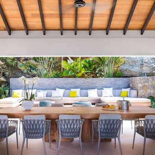 Dining Room at WV LER, Colombier, St. Barthelemy