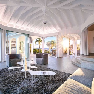 Living Room at WV BYZ, Colombier, St. Barthelemy