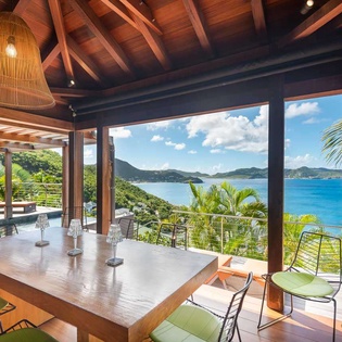 Dining Room at WV BAY, Pointe Milou, St. Barthelemy