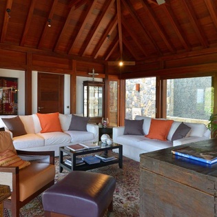 Living Room at WV MJP, Flamands, St. Barthelemy