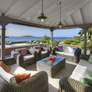 Terrace at WV SUN, Petit Cul de Sac, St. Barthelemy