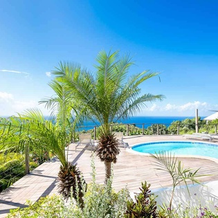Patio at WV TAN, Colombier, St. Barthelemy