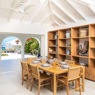 Dining Room at PIE LIB, Beach Side/Baie Rouge, St. Martin