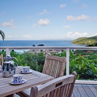 Dining Room at WV AMI, Lurin, St. Barthelemy