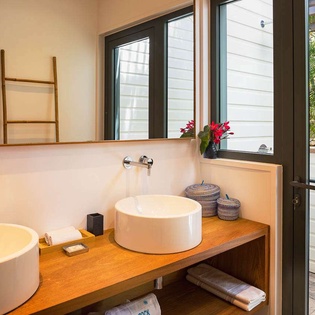 Bathroom at WV CRK, Petit Cul de Sac, St. Barthelemy