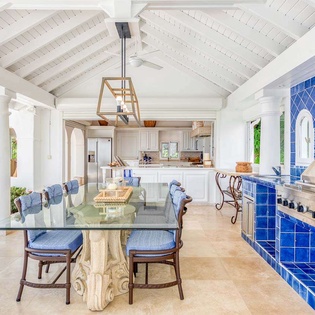 Dining Room at SXM MER, Hillside/Baie Longue, St. Martin