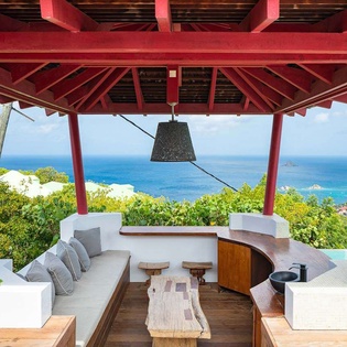 Deck at WV BSN, Lurin, St. Barthelemy