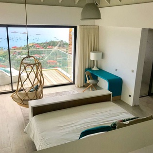 Bedroom at WV DZR, Colombier, St. Barthelemy