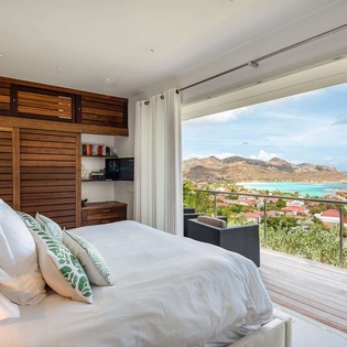 Bedroom at WV RIG, St. Jean, St. Barthelemy