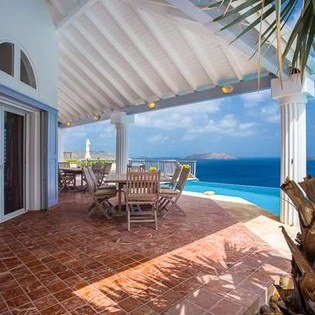 Terrace at WV FRE, Pointe Milou, St. Barthelemy