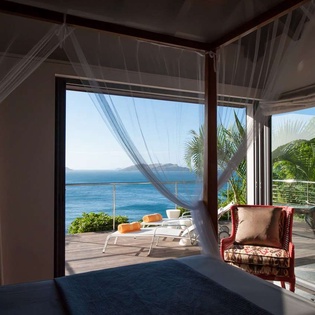 Bedroom at WV IDS, Pointe Milou, St. Barthelemy