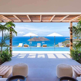 Terrace at WV LER, Colombier, St. Barthelemy