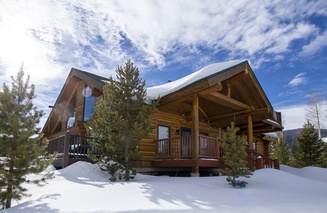 Miles Behind Log Cabin