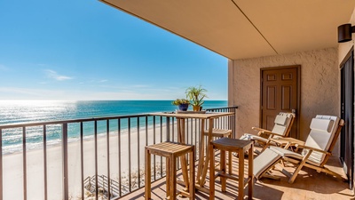 Ocean Breeze West Unit 605 Balcony and Great View Of Beach