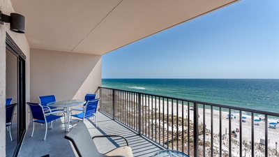 Ocean Breeze West Unit 603 Balcony and Great Views of Beach