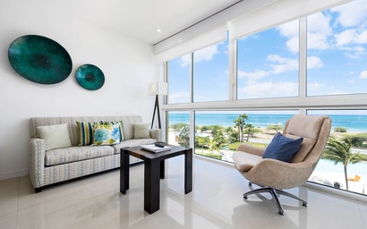 1BS-Blue422 - Very Relaxing and Mellow Ocean View Condo for 4.