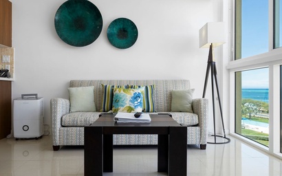 1BS-Blue422 - Very Relaxing and Mellow Ocean View Condo for 4. 3