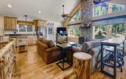 Mellow Meadows | Duck Creek Cabin | Fireplace | Forest Views 2