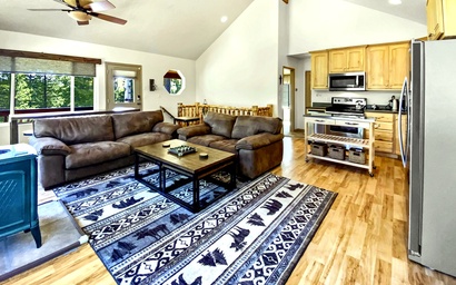 Mellow Meadows | Duck Creek Cabin | Fireplace | Forest Views 2