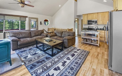 Mellow Meadows | Duck Creek Cabin | Fireplace | Forest Views