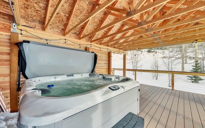 Ski Lee Retreat Brian Head Cabin | Hot Tub 2