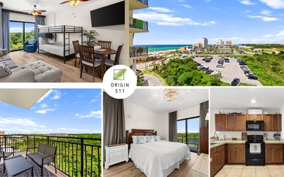 Origin 0511- One Bedroom- Spacious Partial Gulf View