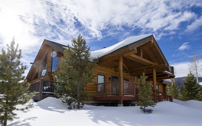 Miles Behind Log Cabin