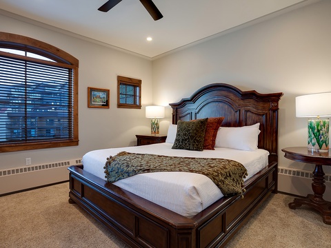 Sink into plush bedding after a day of adventure. Rich wood tones and soft lighting create a restful retreat where you'll recharge for tomorrow's memories.