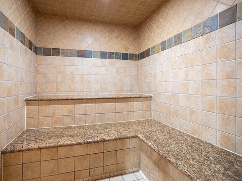 Step into your own private steam sanctuary, where warm vapors melt away tension. Settle onto heated tile benches and let the soothing warmth envelop you in pure relaxation.