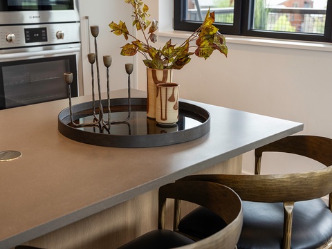 Sleek countertops and modern appliances set the stage for your culinary adventures, while stylish décor adds a warm, welcoming touch to your home away from home.