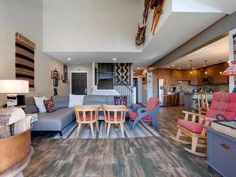 Step into your inviting open-concept retreat where colorful Southwestern charm meets modern comfort—perfect for gathering, relaxing, and making memories together.