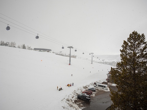 A nearby ski area with gondola lifts and snowy slopes, offering winter sports and mountain adventures just a short distance from the property.
