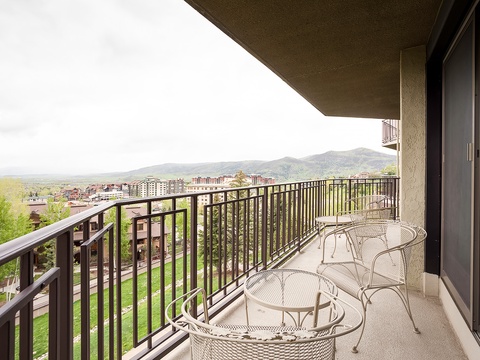 Step onto your private balcony and take in sweeping views of the valley below. Watch the town wake up as you sip morning coffee at the bistro table.