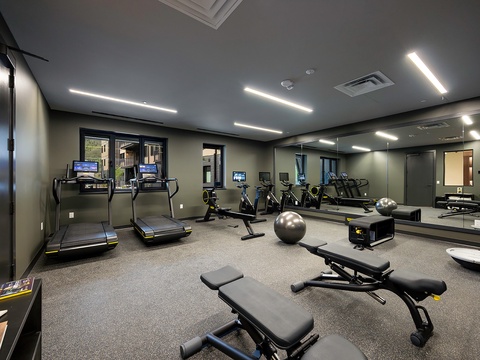 Stay active during your getaway in this well-equipped fitness center, complete with cardio machines, free weights, and modern amenities to keep you energized throughout your stay.