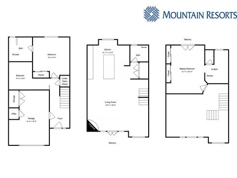Spacious three-story floor plan with well-defined living areas, private bedrooms, and multiple balconies—designed for your comfort and convenience.