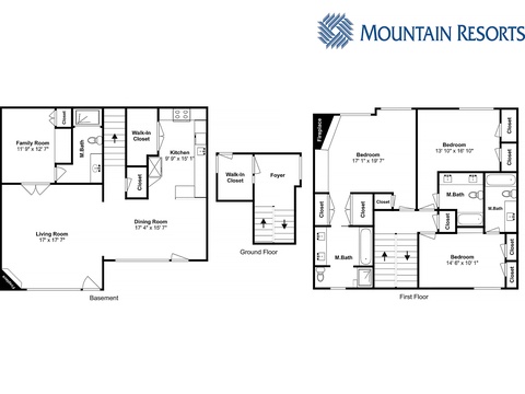 A thoughtfully designed layout provides comfortable living across two levels with three bedrooms, multiple bathrooms, and open living spaces perfect for your mountain getaway.