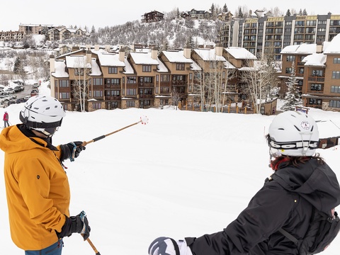 Ski-in/ski-out access at this alpine resort village. Slopeside condos and lodges offer convenient access to winter sports and mountain recreation.