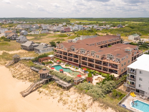 Top Shelf CSC-4J Croatan Surf Club Oceanfront Exterior