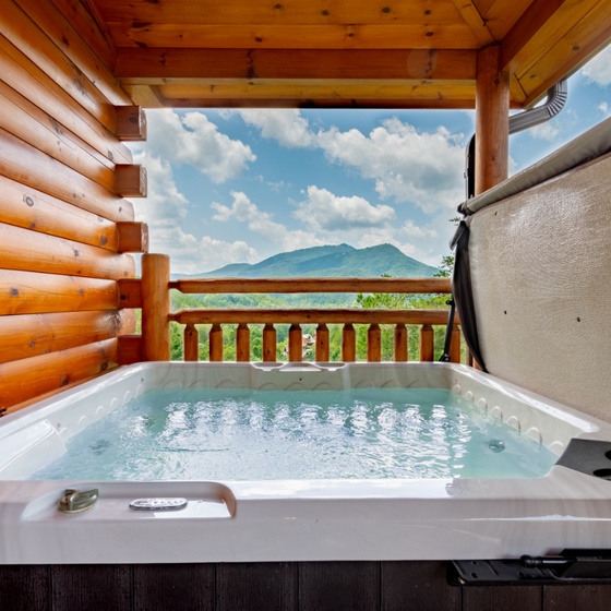 Smokey Waters' bubbling hot tub